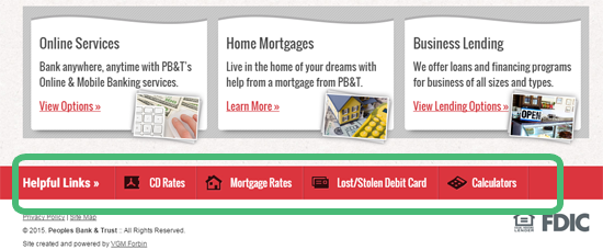 Our Helpful Links are action-based items meant to get you the resources you need quickly.